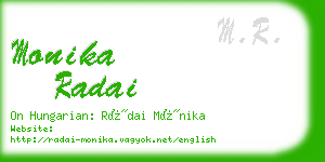 monika radai business card